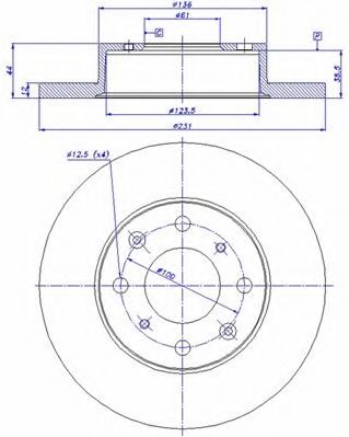 Тормозной диск CAR 5424