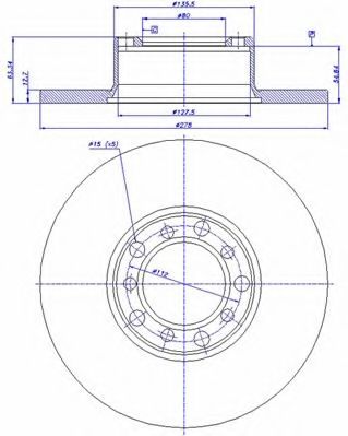 Тормозной диск CAR 105037