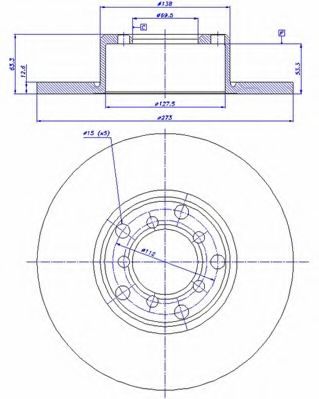Тормозной диск CAR 142.455