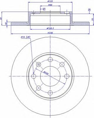 Тормозной диск CAR 142.502