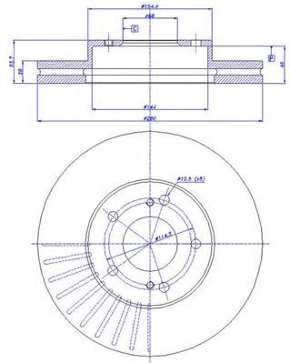 Тормозной диск CAR 3426