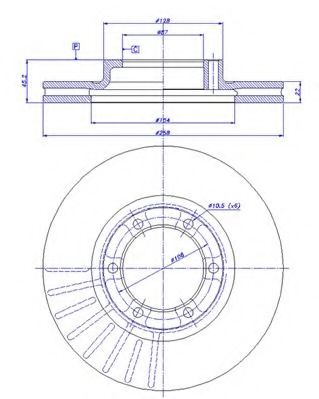 Тормозной диск CAR 142.849
