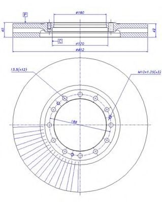 Тормозной диск CAR 151500