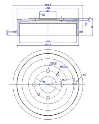 Тормозной барабан CAR 1120
