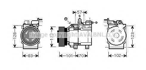 Компрессор, кондиционер AVA QUALITY COOLING HYK209