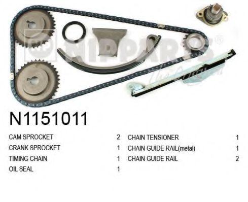 Комплект цели привода распредвала NIPPARTS N1151011