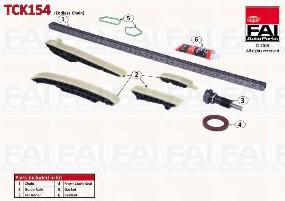 Комплект цели привода распредвала FAI AutoParts TCK154