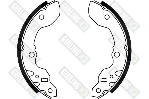 Комплект тормозных колодок GIRLING 5187019