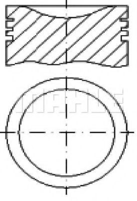 Поршень MAHLE ORIGINAL S03020