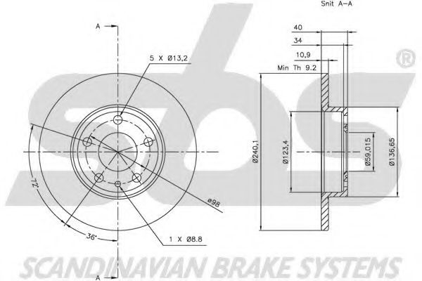 Тормозной диск LUCAS ELECTRICAL DF2763