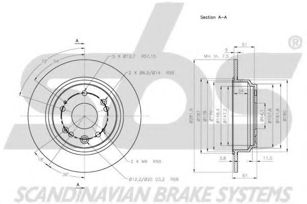 Тормозной диск LUCAS ELECTRICAL DF4431