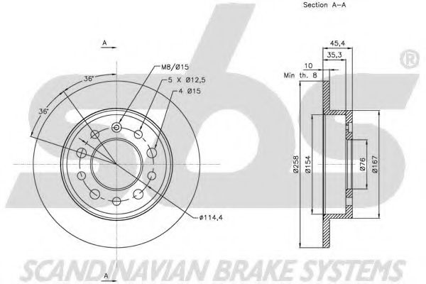 Тормозной диск LUCAS ELECTRICAL DF4282