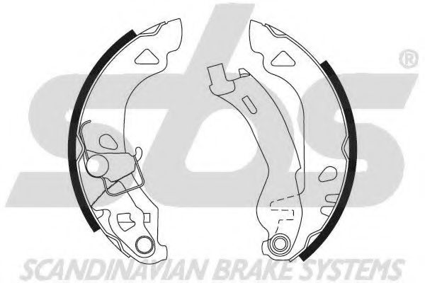 Комплект тормозных колодок sbs 18682723547