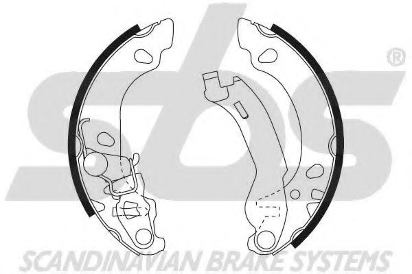 Комплект тормозных колодок sbs 18502723696