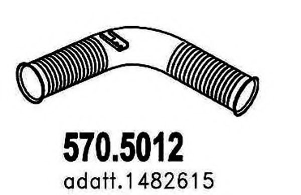 Труба выхлопного газа ASSO 570.5012