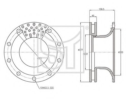 Тормозной диск ST-TEMPLIN 03.110.0251.080