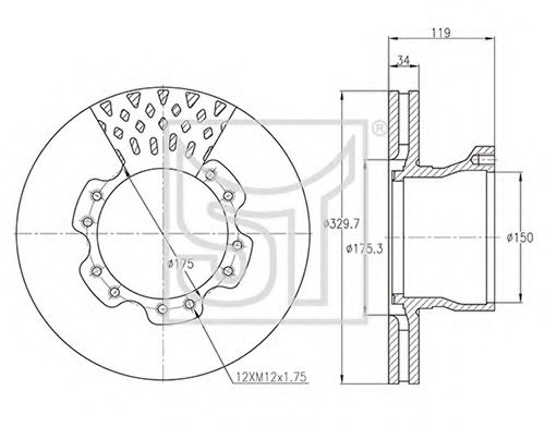 Тормозной диск ST-TEMPLIN 03.110.0275.860