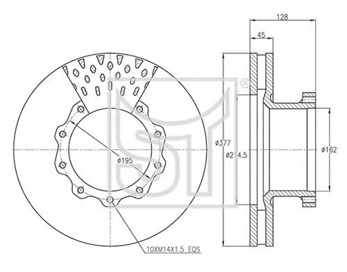 Тормозной диск ST-TEMPLIN 03.110.0922.070
