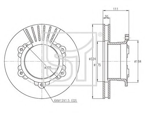 Тормозной диск ST-TEMPLIN 03.110.1926.200