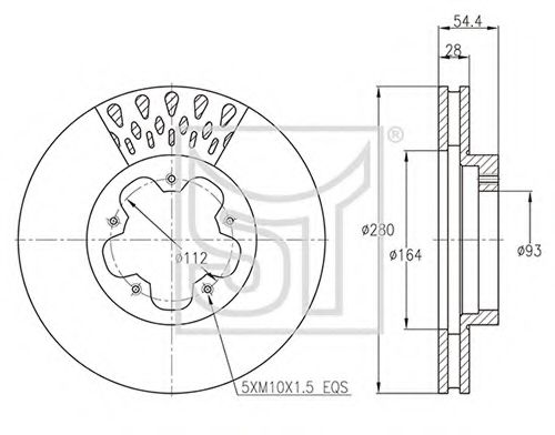 Тормозной диск ST-TEMPLIN 03.110.2600.130