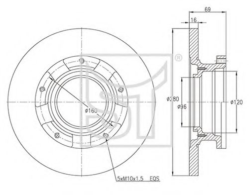 Тормозной диск ST-TEMPLIN 03.110.2600.180
