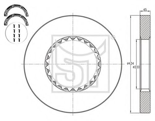 Тормозной диск ST-TEMPLIN 03.110.4020.040