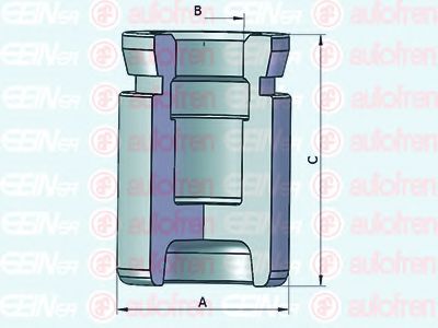 Поршень, корпус скобы тормоза AUTOFREN SEINSA D025370