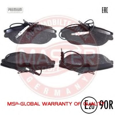 Комплект тормозных колодок, дисковый тормоз MASTER-SPORT 13046028442N-SET-MS