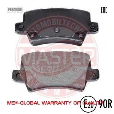 Комплект тормозных колодок, дисковый тормоз MASTER-SPORT 13046057572N-SET-MS