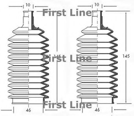 Пыльник, рулевое управление FIRST LINE FSG3009