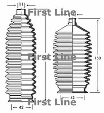 Пыльник, рулевое управление FIRST LINE FSG3224