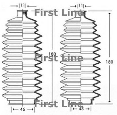 Пыльник, рулевое управление FIRST LINE FSG3246
