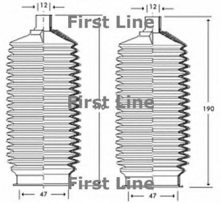 Пыльник, рулевое управление FIRST LINE FSG3253