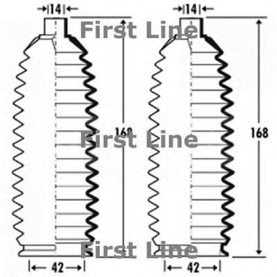 Пыльник, рулевое управление FIRST LINE FSG3344