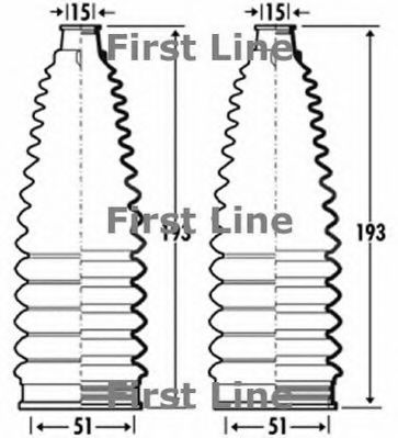 Пыльник, рулевое управление FIRST LINE FSG3370