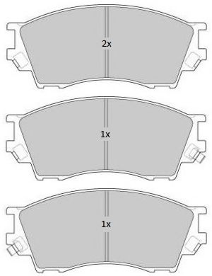 Комплект тормозных колодок, дисковый тормоз FREMAX FBP-1760