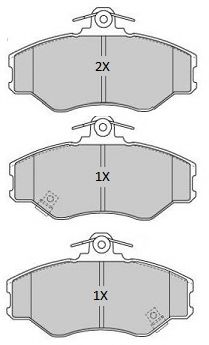 Комплект тормозных колодок, дисковый тормоз FREMAX FBP-1908