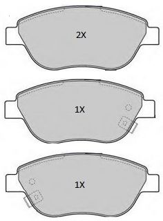 Комплект тормозных колодок, дисковый тормоз FREMAX FBP-1911