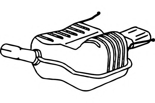 Глушитель выхлопных газов конечный FENNO 4404