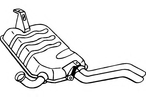 Глушитель выхлопных газов конечный FENNO P5123