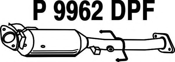 Сажевый / частичный фильтр, система выхлопа ОГ FENNO P9962DPF