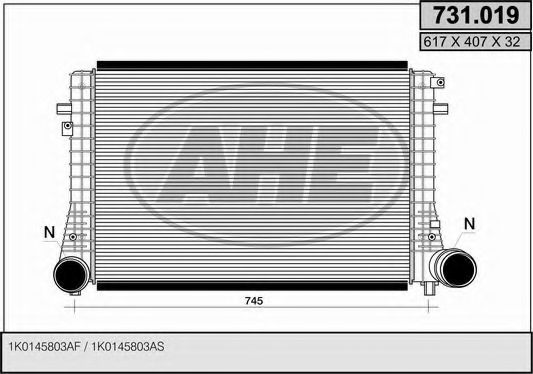 Интеркулер AHE 731.019