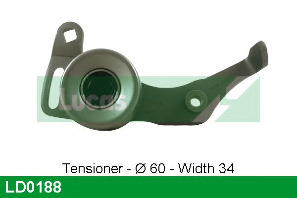 Натяжной ролик, ремень ГРМ LUCAS ENGINE DRIVE LD0188