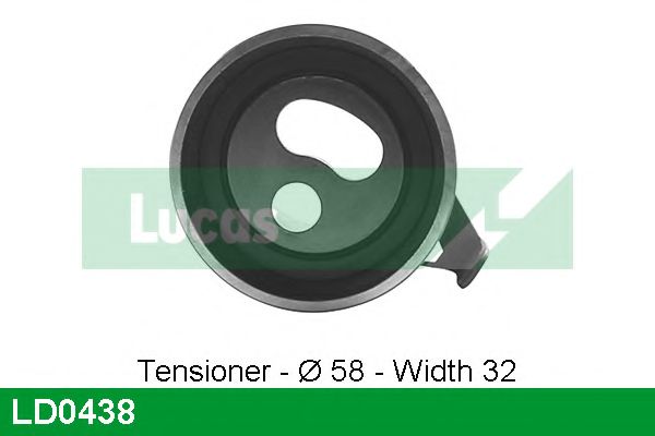 Натяжной ролик, ремень ГРМ LUCAS ENGINE DRIVE LD0438