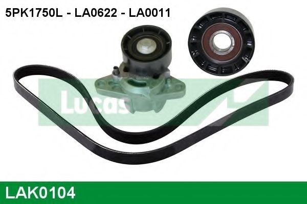 Поликлиновой ременный комплект LUCAS ENGINE DRIVE LAK0104