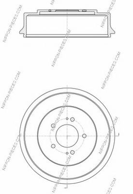 Тормозной барабан NPS DB4261