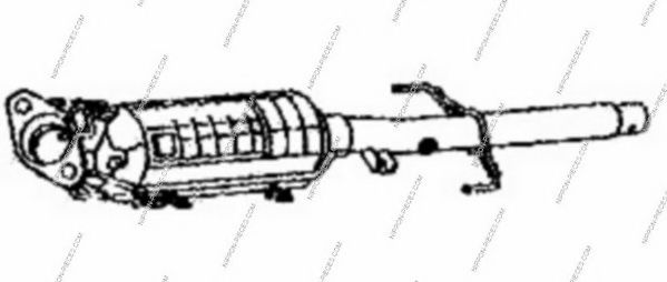 Сажевый / частичный фильтр, система выхлопа ОГ NPS M435A01
