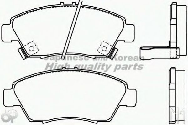 Комплект тормозных колодок, дисковый тормоз ASHUKI H025-35HD