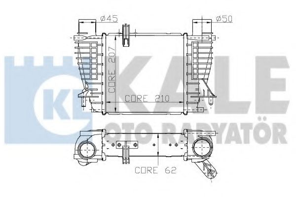 Интеркулер KALE OTO RADYATÖR 243400