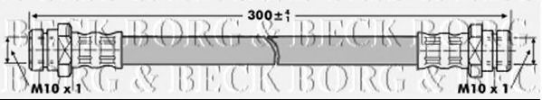 Тормозной шланг BORG & BECK BBH6825